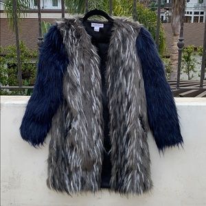 Faux fur jacket